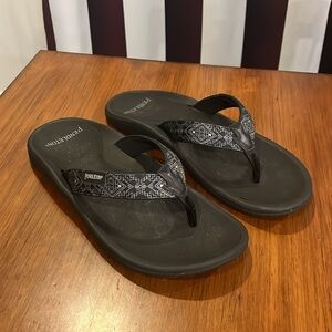 Pendleton Carico Flip Flops Thongs Sandals Shoes Southwest black new Mens Sizes